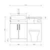 Oliver 1100 Cashmere Fitted Furniture Combination