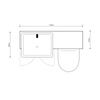 Oliver 1100 Matt White Shaker Fitted Furniture Combination