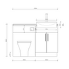 Oliver 1200 Oak Fitted Furniture Combination
