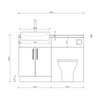 Oliver 1200 Cashmere Fitted Furniture Combination