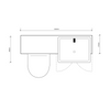 Oliver 1200 Oak Fitted Furniture Combination
