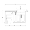 Oliver 1300 Cashmere Shaker Fitted Furniture Combination
