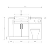 Oliver 1300 Oak Fitted Furniture Combination