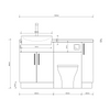 Oliver 1300 Cashmere Fitted Furniture Combination