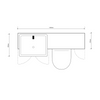 Oliver 1300 Cashmere Fitted Furniture Combination