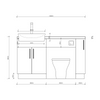 Oliver 1400 Matt Green Fitted Furniture Combination