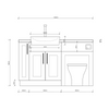 Oliver 1400 Matt Pink Shaker Fitted Furniture Combination