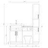 Oliver 1400 Oak Fitted Furniture Combination with Tall Boy