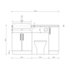 Oliver 1400 Cashmere Fitted Furniture Combination