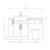 Oliver 1400 Navy Blue Fitted Furniture Combination