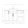 Oliver 1400 Matt Black Fitted Furniture Combination
