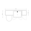 Oliver 1400 Matt White Shaker Fitted Furniture Combination with Tall Boy