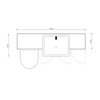 Oliver 1500 Matt White Shaker Fitted Furniture Combination