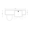 Oliver 1400 Matt White Shaker Fitted Furniture Combination
