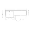 Oliver 1400 Oak Fitted Furniture Combination with Tall Boy