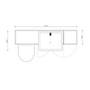 Oliver 1400 Cashmere Shaker Fitted Furniture Combination with Tall Boy
