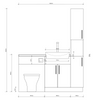 Oliver 1500 Oak Fitted Furniture Combination with Tall Boy