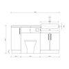 Oliver 1500 Cashmere Fitted Furniture Combination