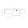 Oliver 1500 Matt White Shaker Fitted Furniture Combination with Tall Boy