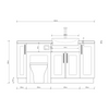 Oliver 1600 Matt Pink Shaker Fitted Furniture Combination