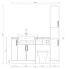 Oliver 1600 Oak Fitted Furniture Combination with Tall Boy