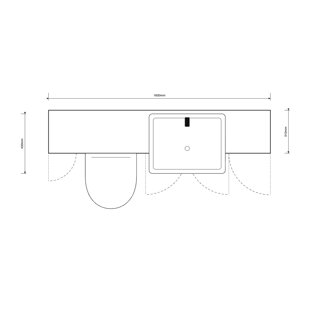 Oliver 1600 Matt Pink Shaker Fitted Furniture Combination