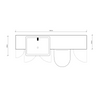 Oliver 1600 Oak Fitted Furniture Combination