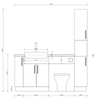 Oliver 1700 Matt Green Fitted Furniture Combination with Tall Boy