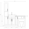 Oliver 1700 Cashmere Shaker Fitted Furniture Combination