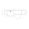 Oliver 1700 Cashmere Fitted Furniture Combination with Tall Boy