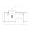 Oliver 1800 Oak Fitted Furniture Combination