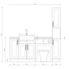 Oliver 1800 Cashmere Shaker Fitted Furniture Combination with Tall Boy