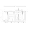 Oliver 1800 Matt Pink Shaker Fitted Furniture Combination