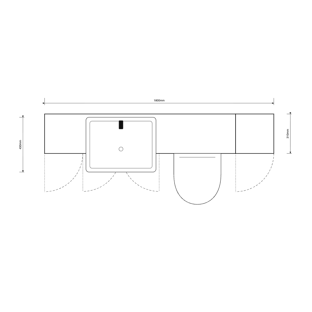 Oliver 1800 Oak Fitted Furniture Combination with Tall Boy