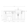 Oliver 1900 Matt White Shaker Fitted Furniture Combination