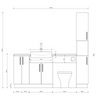Oliver 1900 Oak Fitted Furniture Combination with Tall Boy