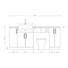 Oliver 1900 Cashmere Fitted Furniture Combination