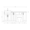 Oliver 1900 Matt Pink Shaker Fitted Furniture Combination