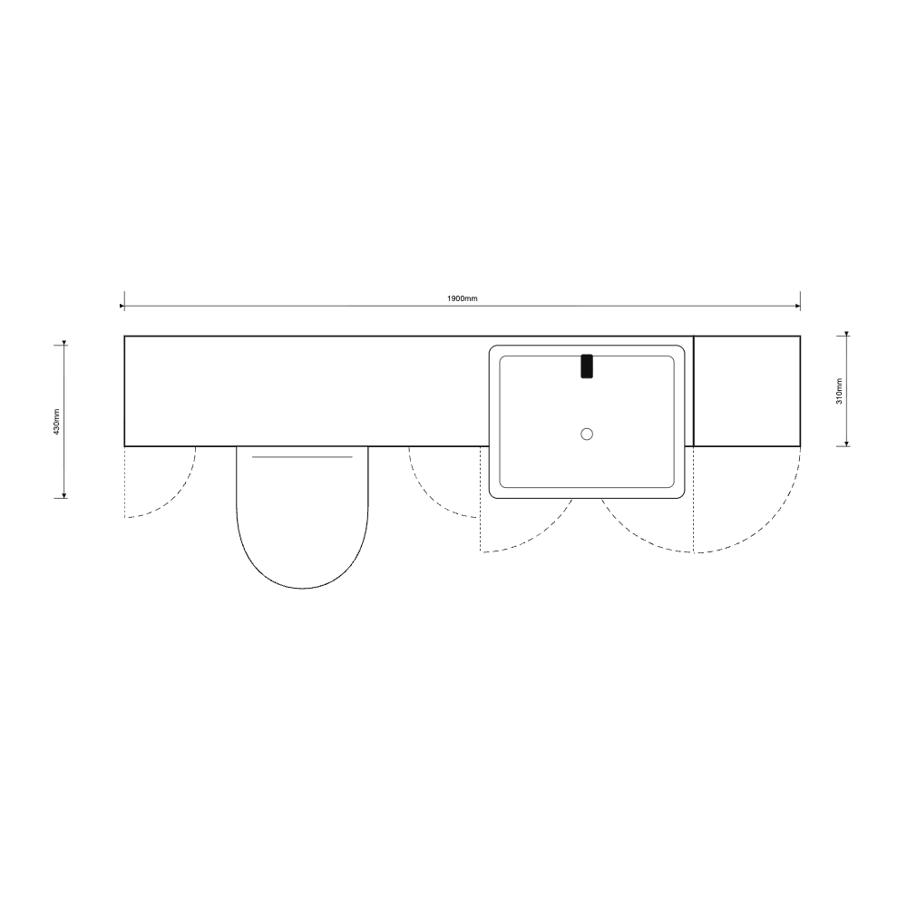 Oliver 1900 Matt White Shaker Fitted Furniture Combination with Tall Boy