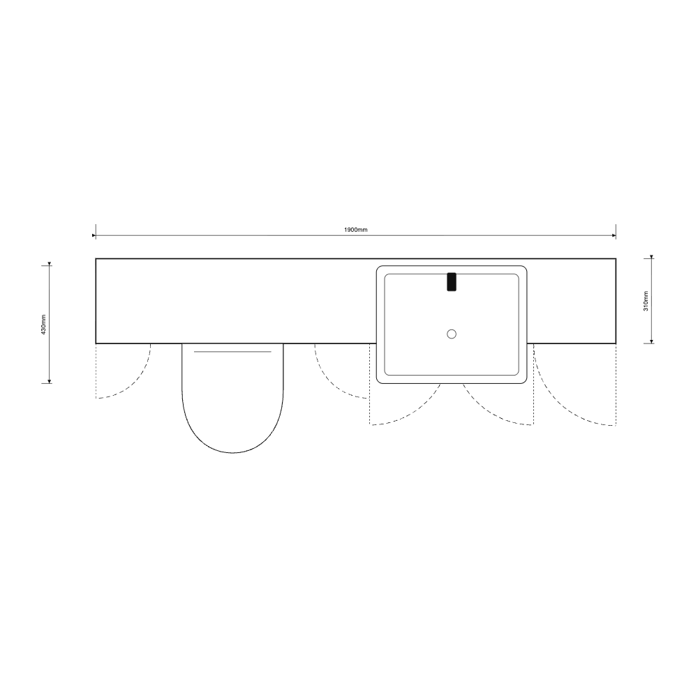 Oliver 1900 Matt White Shaker Fitted Furniture Combination