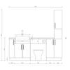 Oliver 2000 Oak Fitted Furniture Combination with Tall Boy