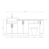 Oliver 2000 Cashmere Fitted Furniture Combination