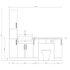 Oliver 2000 Gloss White Fitted Furniture Combination with Tall Boy