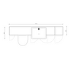 Oliver 2000 Matt White Shaker Fitted Furniture Combination with Tall Boy