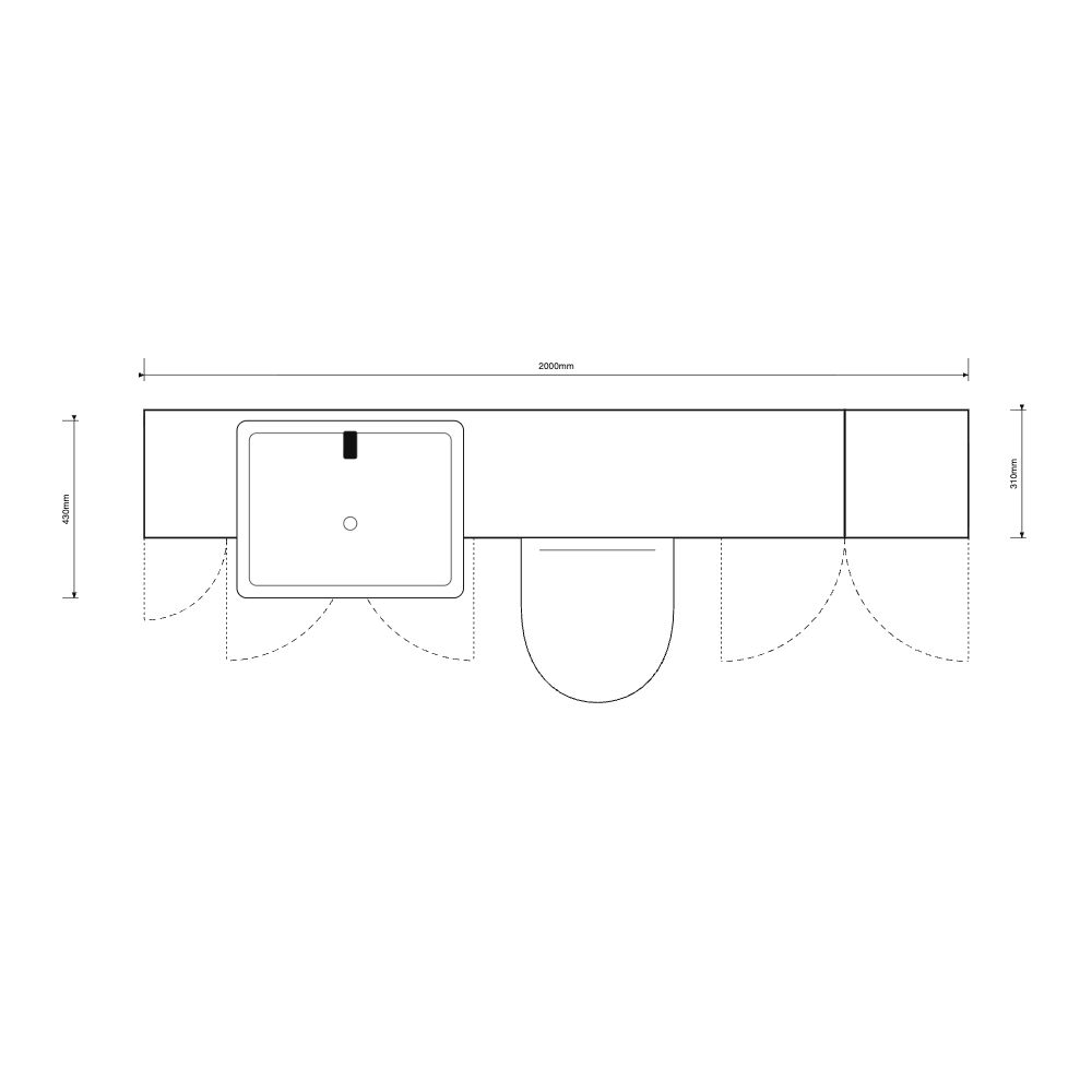 Oliver 2000 Oak Fitted Furniture Combination with Tall Boy