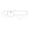 Oliver 2000 Gloss White Fitted Furniture Combination with Tall Boy