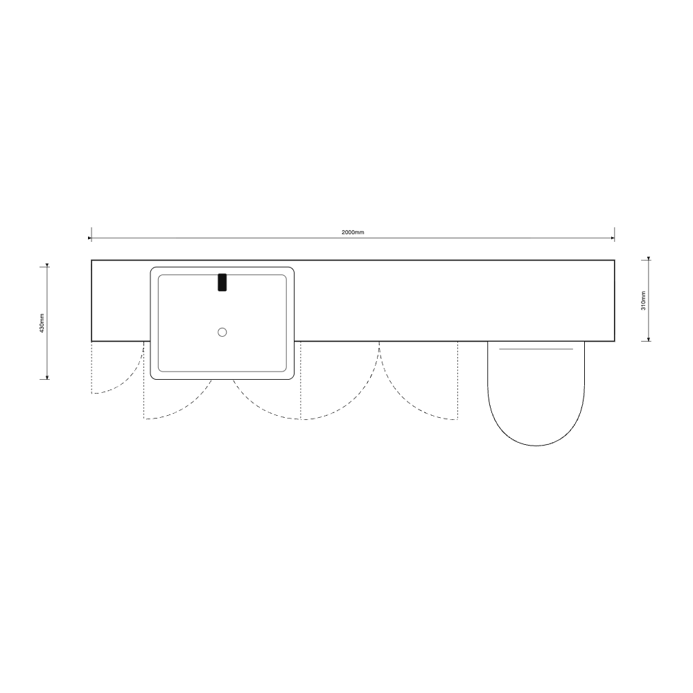 Oliver 2000 Cashmere Shaker Fitted Furniture Combination