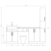 Oliver 2100 Oak Fitted Furniture Combination with Tall Boy