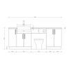 Oliver 2100 Oak Fitted Furniture Combination