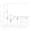 Oliver 2100 Cashmere Fitted Furniture Combination with Tall Boy